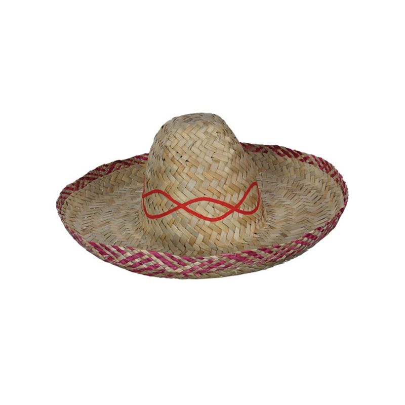 Mexican Straw Sombrero – Plain Natural Straw 46cm