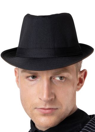Blues Brothers Black Trilby Hat