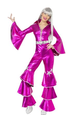 Childs Girls Fancy Dress Glam Rockstar Girl Costume Pink Pop Oufit