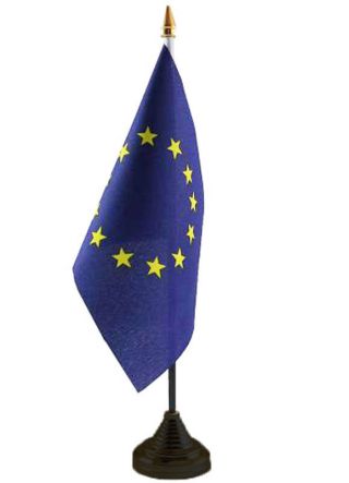 European Union Table Flag 6" x 4"