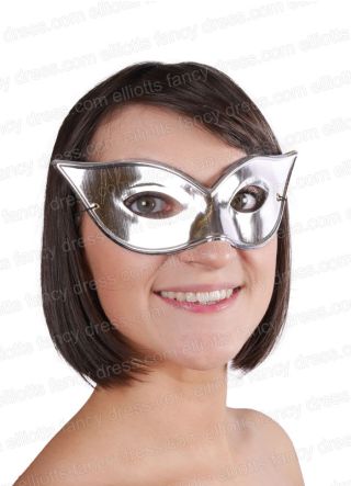 Flyaway Masquerade Eye Mask (Silver)