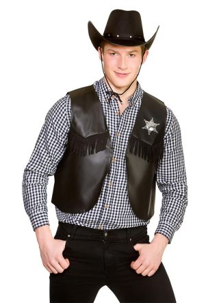 Wild West Gun Slinger Cowboy Costume – Men's – Cow Print