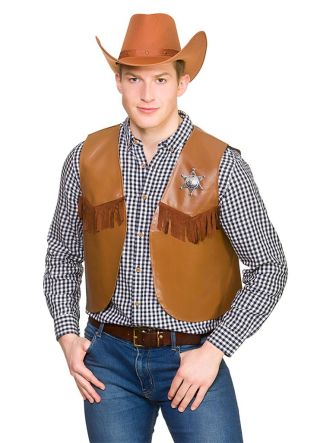 Wild West Gun Slinger Cowboy Costume – Men’s – Cow Print